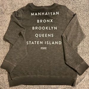 PINK NYC boroughs lightweight sweatshirt